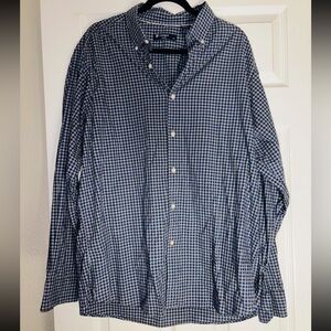Daniel Cremieux Navy and White Checkered Shirt